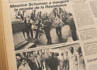 Robert Schumann inuaguration musée de Forges Résistance et Déportation 1987